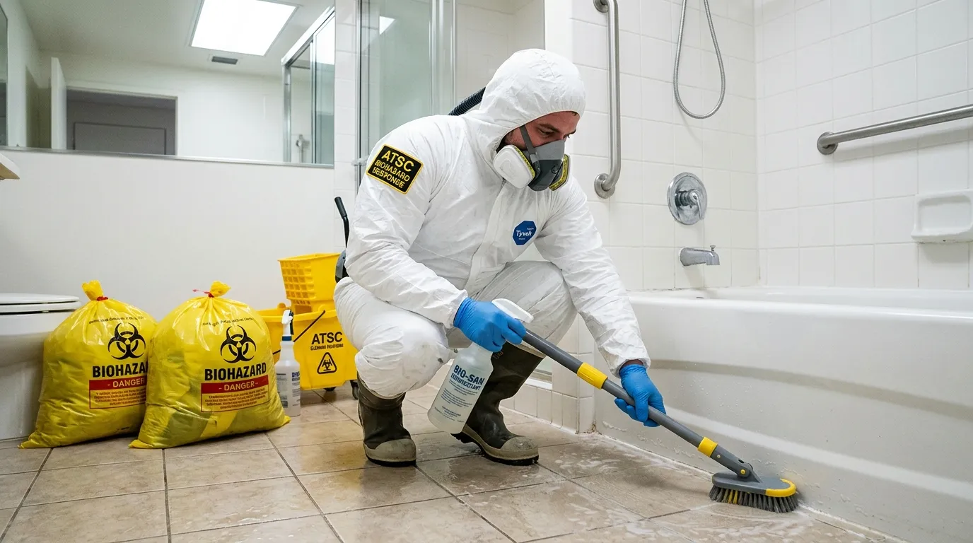 Decontamination equipment deployed for Blood Cleanup in Columbiana